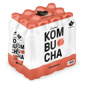 Luomu Kombucha Persikka - 400 ml 12 - pack