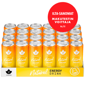Natural Energy Drink Orange Lemonade - 330 ml 24 - pack