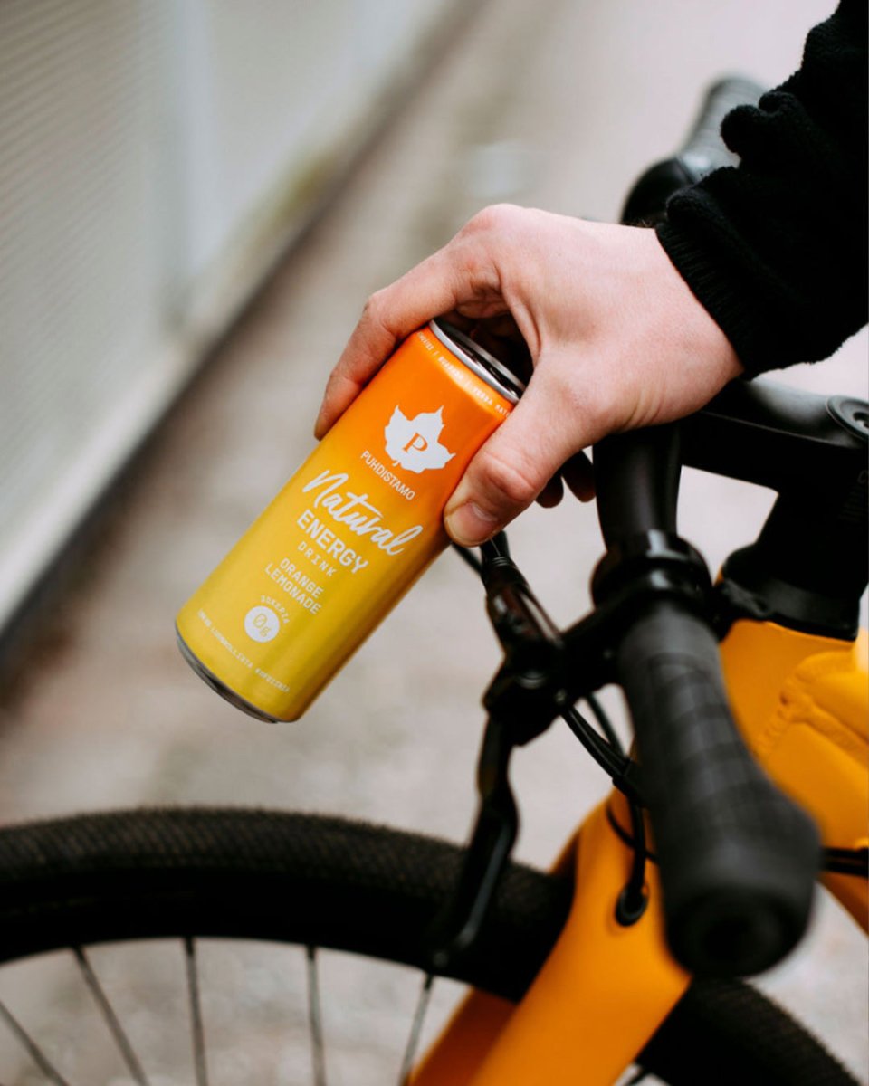Natural Energy Drink Orange Lemonade - 330 ml 24 - pack