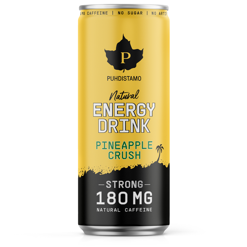 Natural Energy Drink Pineapple Crush Strong - 330 ml
