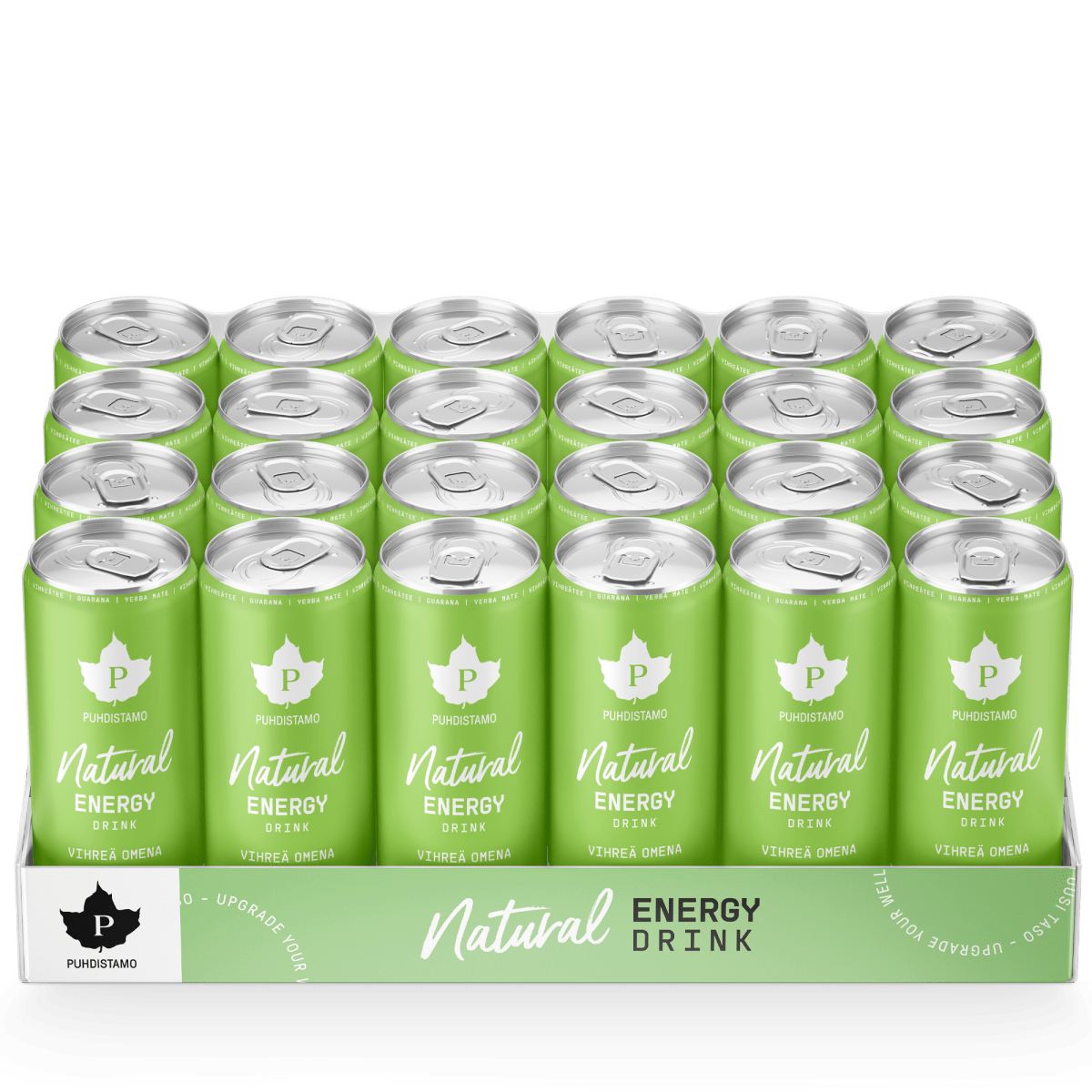 Natural Energy Drink Vihreä omena - 330 ml 24 - pack