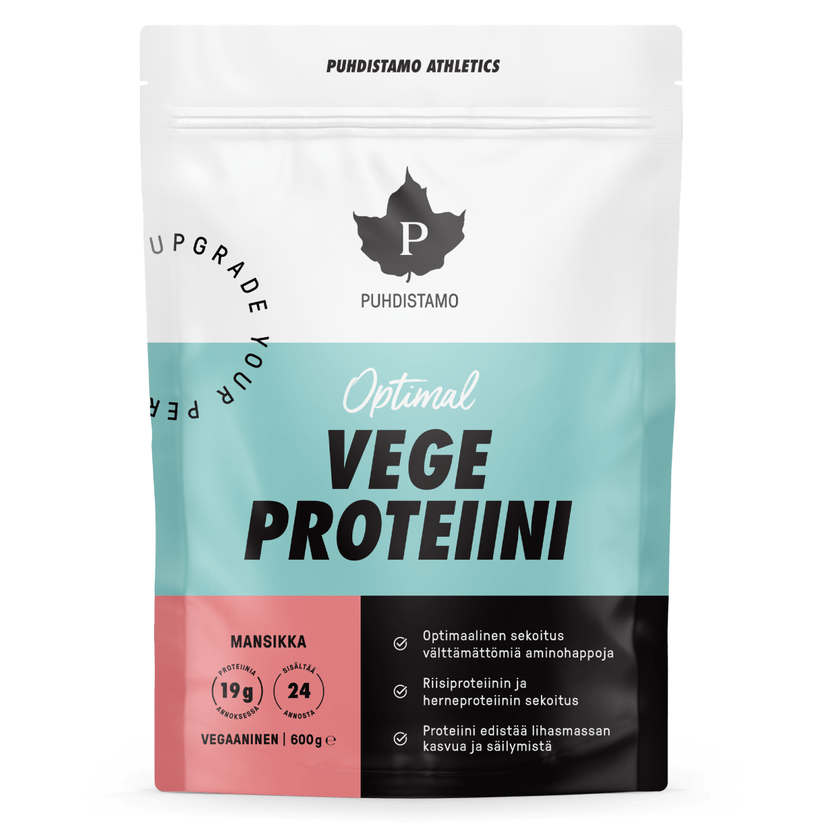 Optimal VEGE Proteiini - Mansikka 600 g