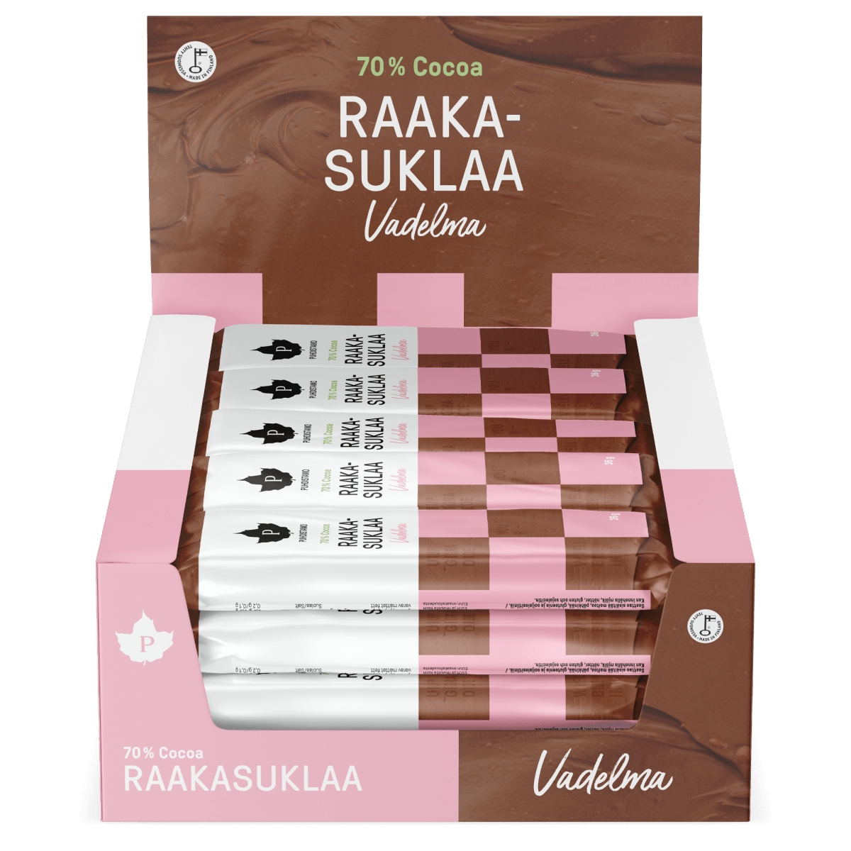 Raakasuklaa Vadelma - 36 g 24 - pack
