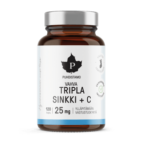 Tripla Sinkki + C 25 mg - 120 kaps