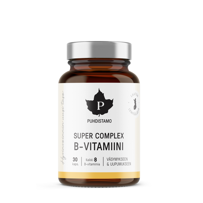 B-vitamiini Super Complex 30 kaps Puhdistamo