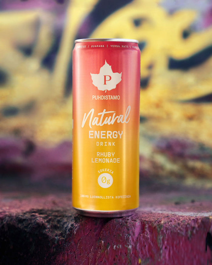 Natural Energy Drink Rhuby Lemonade - 330 ml