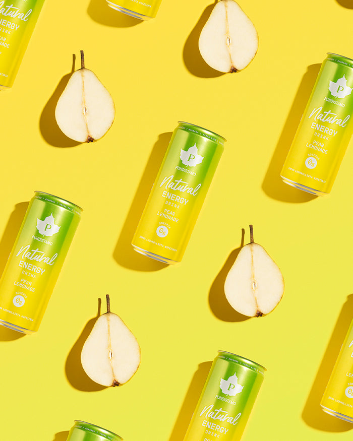 Natural Energy Drink Pear Lemonade - 330 ml 24-pack