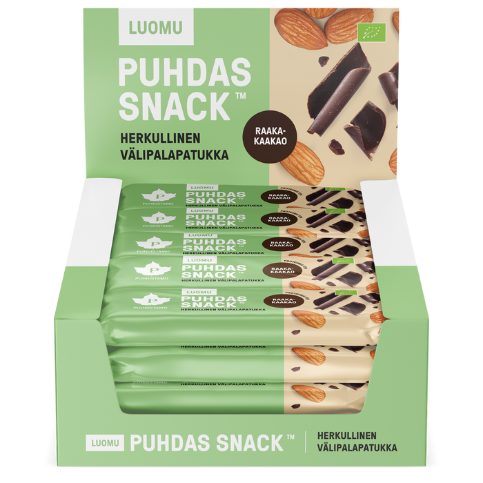 Puhdas Snack - Raakakaakao - 40 g 20-pack