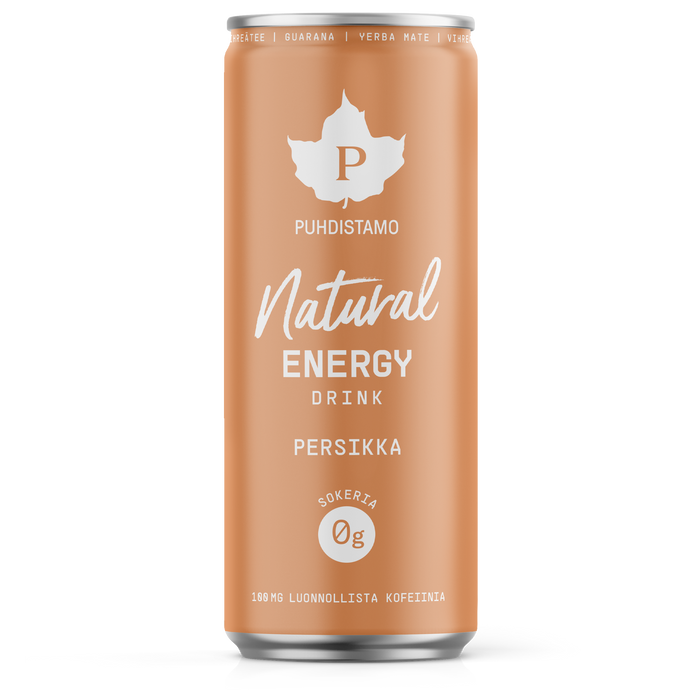 Puhdistamo Natural Energy Drink Persikka 