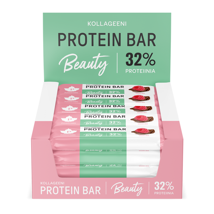 Kollageeni Protein Bar Vadelma - 30 g 24-pack