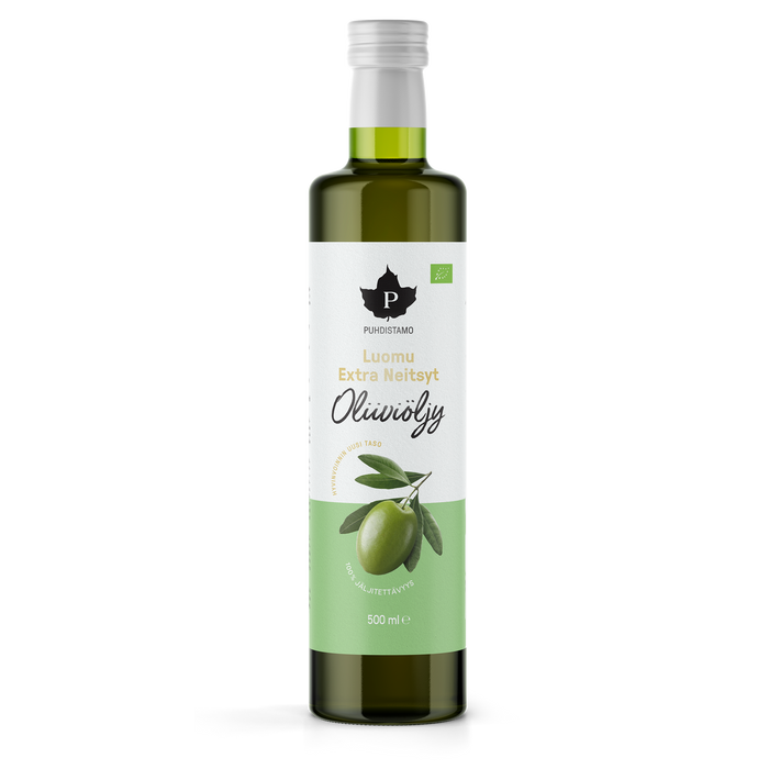 Luomu Extra Neitsyt Oliiviöljy - 500 ml